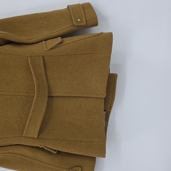 J. Crew Stadium Cloth Women's Double-Breasted Tan Coat Size 4 - Picture 6 of 11